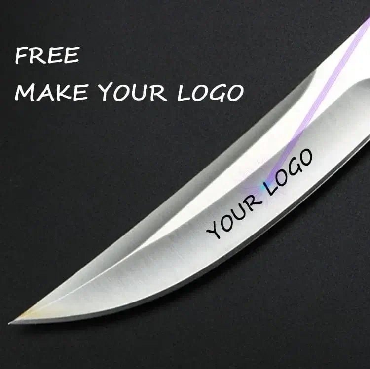 China China XUANTENG Damascus Laser Pattern Small Knife Hollow Handle Outdoor Knife Camping Hunting Knife Survival Knife