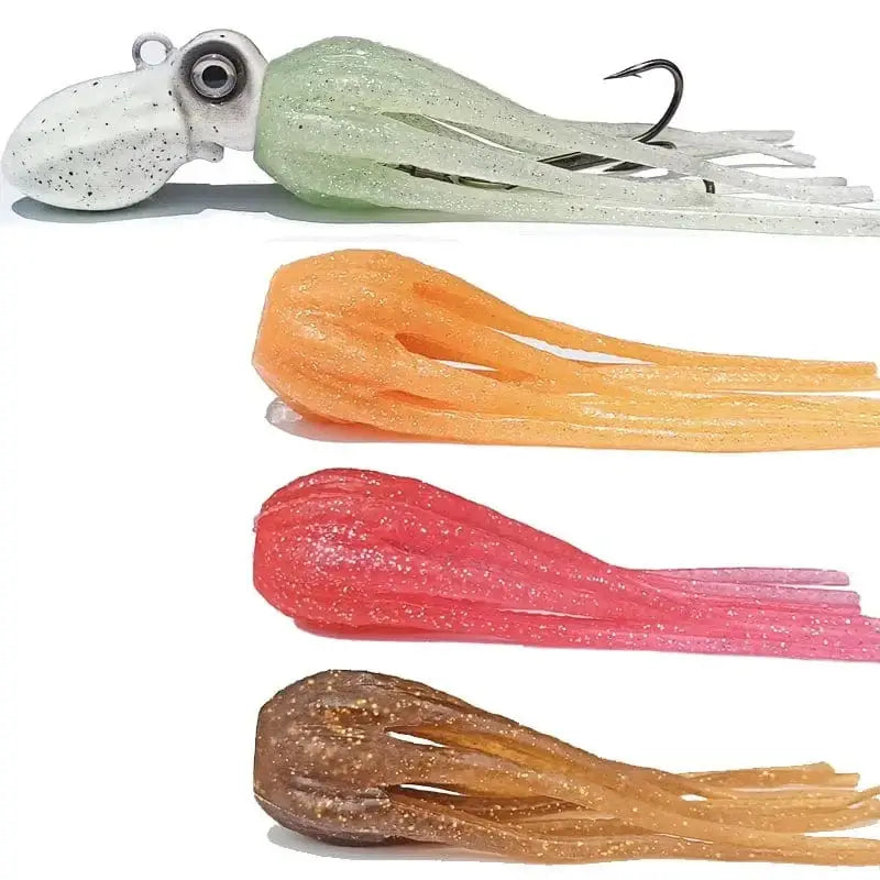 China China Yellow / 150g New 100g 150g 200g 250g 300g 350g 400g Luminous Glow Jigging lure jig head with skirt boat fishing game fishing sea jig