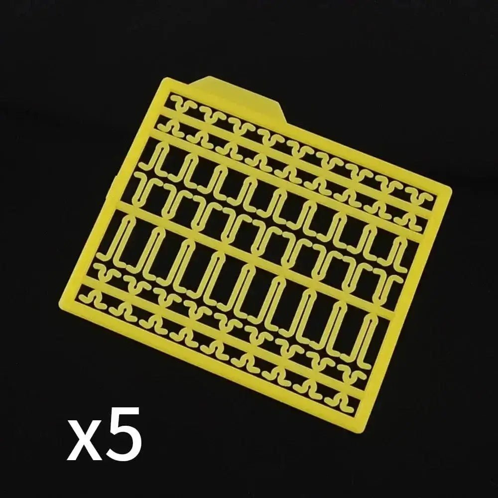 China China Yellow Hirisi 5 Pieces Carp Fishing Tackle Hair Rig Boilie Bait Drill Stops Boilie V Stopper Fishing Accessories AH163