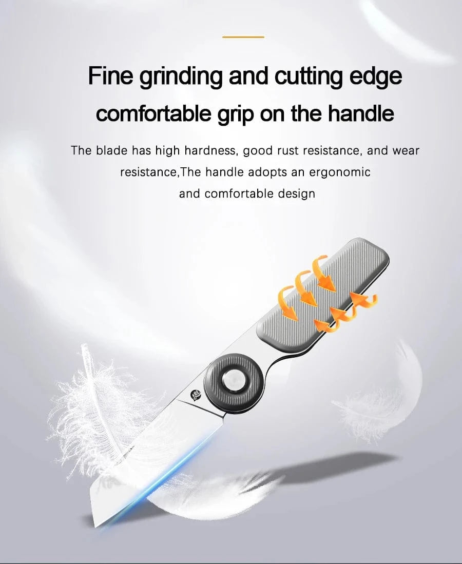 China China YingQu DP56 Folding Knife 5CR15MOV Stainless Steel Food Grade ABS Handle Outdoor Camping Pocketknives Fruit Cutting Hand Tools