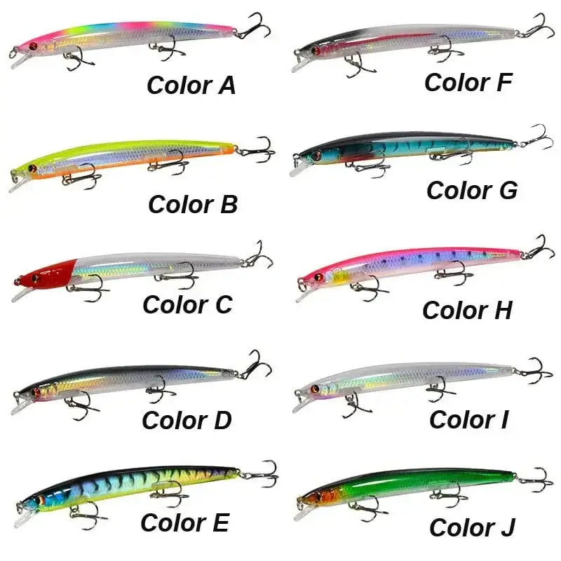 China China YUCONG 1PC Floating Minnow Bait 135mm-15.4g Silent Fishing leurre Long Casting Hard Wobbler Lure Laser Skin cebo duro fisching