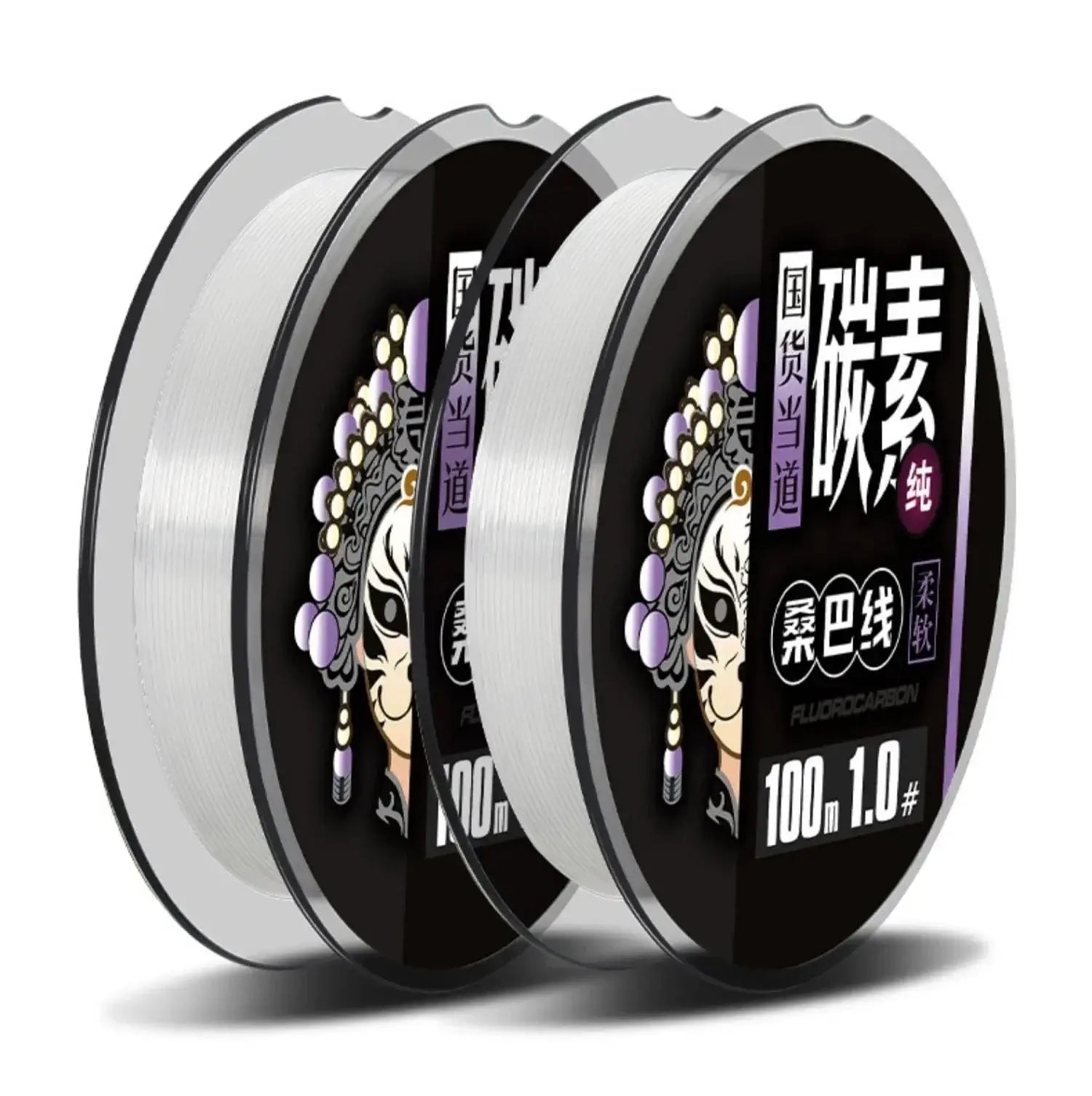 China China ZUKIBO 2024 New Leader-Line 100% Pure Fluorocarbon Sink Fishing Lines 100M 50M Fishing Line Carbon Fishing Tackle Pesca Fishing