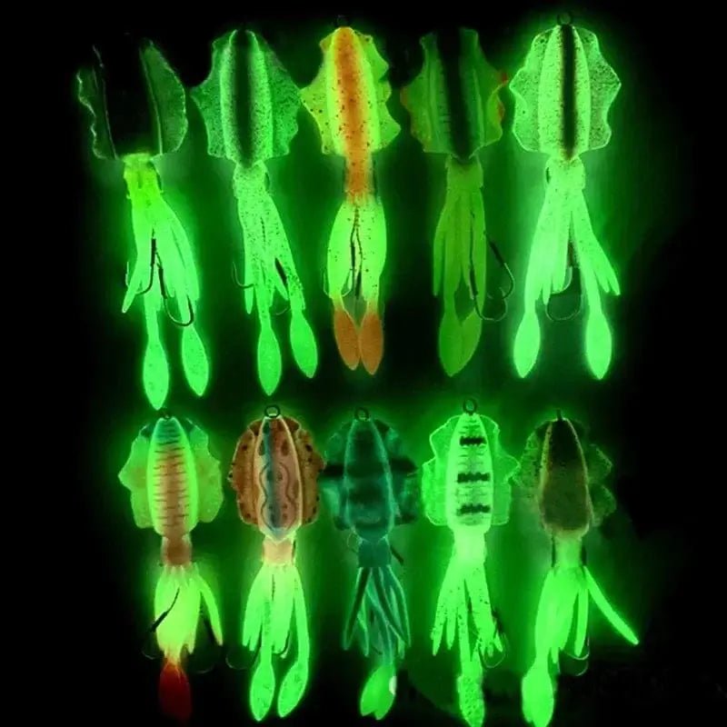 China China ZUKIBO Soft Squid Bait Fishing Trolling Lure Octopus Head Jigs 60g Luminous UV Squid Jig for Deep Sea Boat Fishing Wobblers Bait