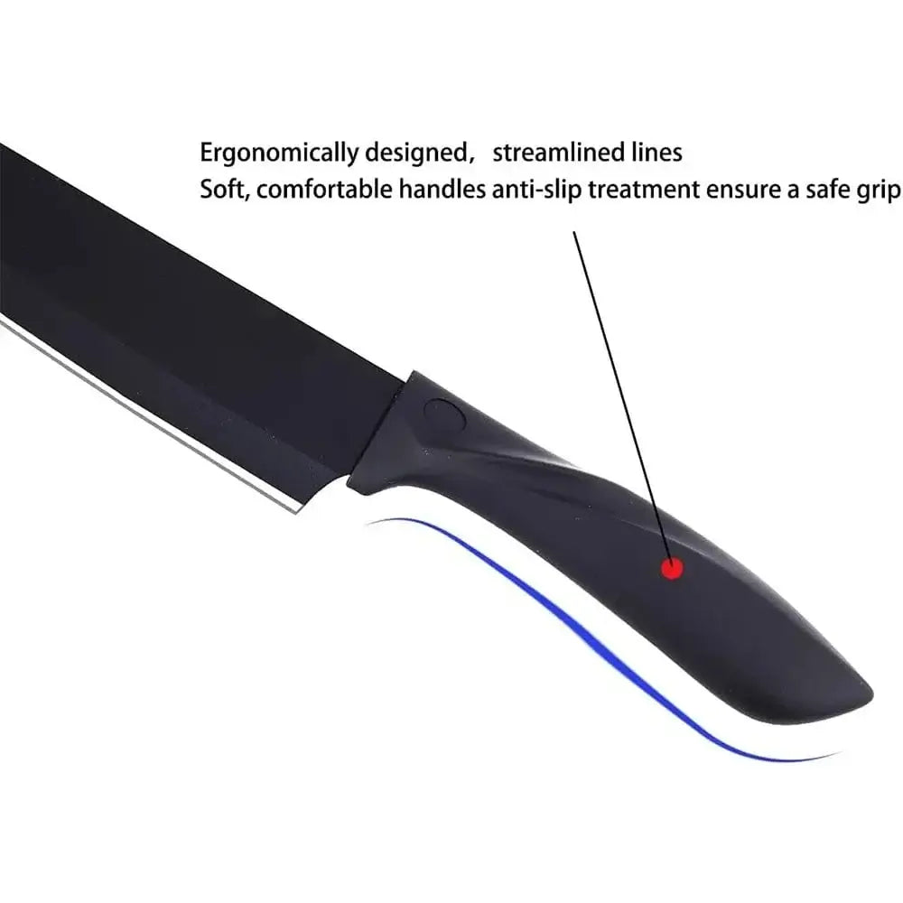 China Kitchen Knife 7 piece-black Kitchen knife a set of 7 pieces