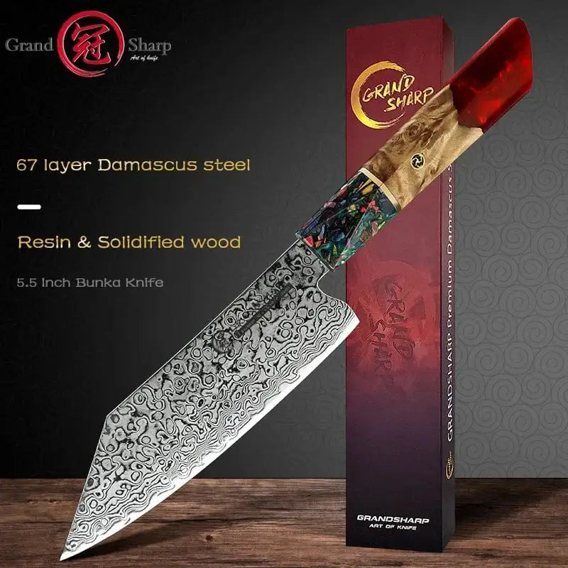 China Kitchen Knife Chef Knife Japanese Damascus AUS-10