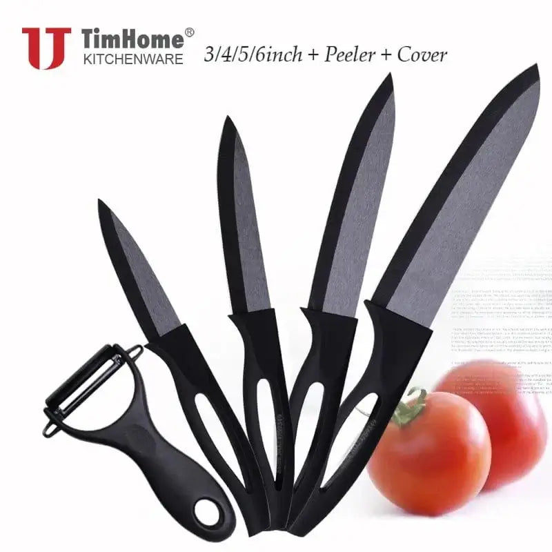 China Knife China Beauty Gifts Zirconia Ceramic Knife Set Kitchen knives fruit paring knife 5"6"with covers