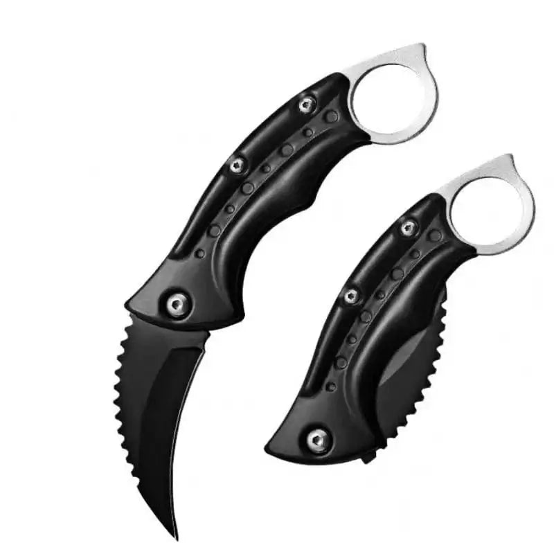 China Knife China OUTFD010 Outdoor Folding Knife CS GO Karambit Knife Sharp Tactical Survival Hunting Folding Pocket Knife Portable Fishing Knife with clip