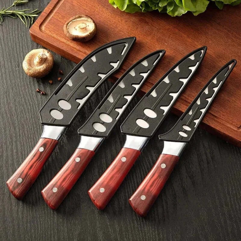 China Knife Set 1-4pcs Kitchen Knives Forged Boning Knife Stainless Steel Chef's Knife for Cooking Fruit Knife BBQ Meat Cleaver Butcher Knives