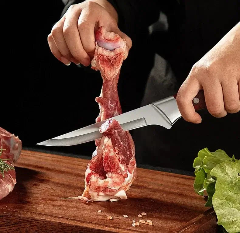 China Knife Set 1-4pcs Kitchen Knives Forged Boning Knife Stainless Steel Chef's Knife for Cooking Fruit Knife BBQ Meat Cleaver Butcher Knives