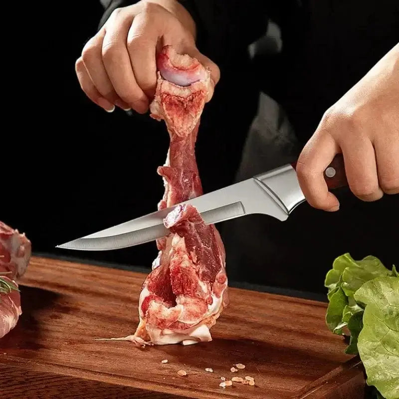 China Knife Set 1-4pcs Kitchen Knives Forged Boning Knife Stainless Steel Chef's Knife for Cooking Fruit Knife BBQ Meat Cleaver Butcher Knives