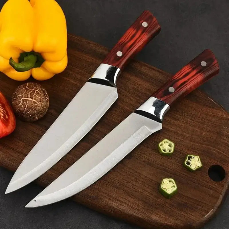 China Knife Set 1-4pcs Kitchen Knives Forged Boning Knife Stainless Steel Chef's Knife for Cooking Fruit Knife BBQ Meat Cleaver Butcher Knives