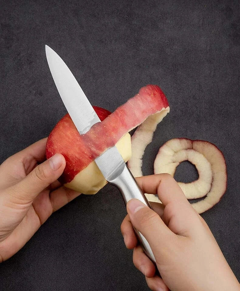 China Knife Set 1-7pcs Chef Knife Set Hollow Handle Knife Set Stainless Steel Household Slicing Kitchen Knives Meat Cleaver Chopping Knife