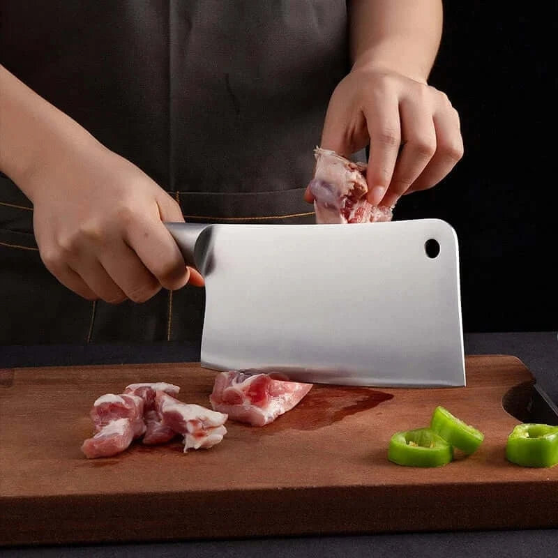 China Knife Set 1-7pcs Chef Knife Set Hollow Handle Knife Set Stainless Steel Household Slicing Kitchen Knives Meat Cleaver Chopping Knife