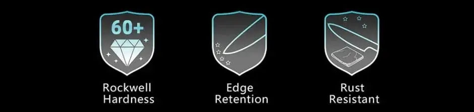 China Knife Set 1PC Kitchen Knife Laser Damascus Steel 7CR17 440C Japanese Chef Knives Slicing Meat Cleaver Sharp Santoku with Pakkawood Handle