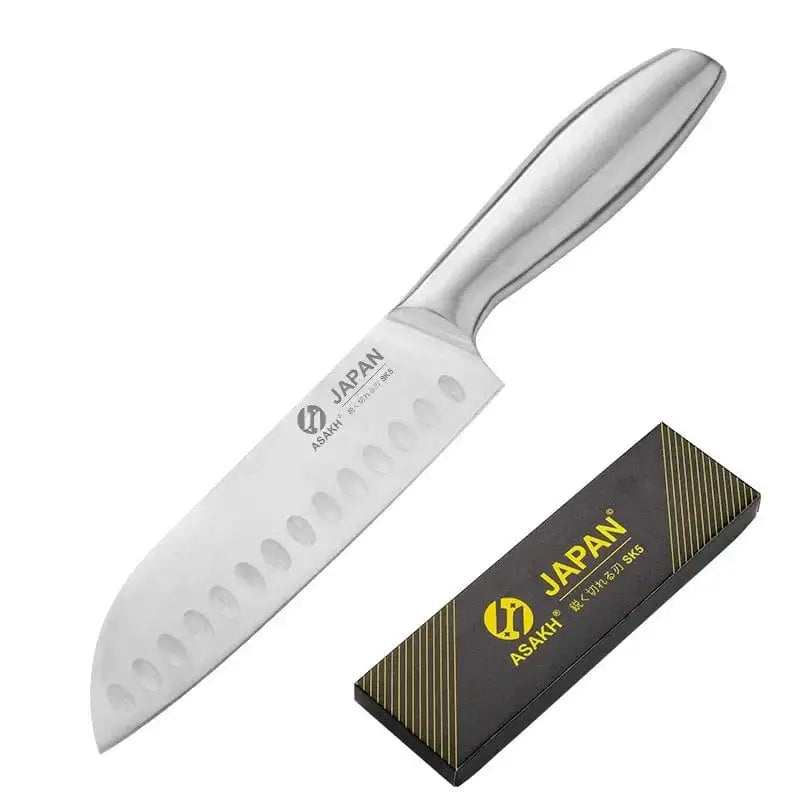 China Knife Set C with box 1-7pcs Chef Knife Set Hollow Handle Knife Set Stainless Steel Household Slicing Kitchen Knives Meat Cleaver Chopping Knife