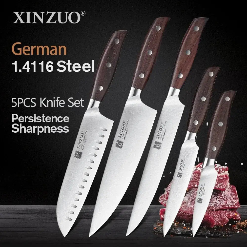 China Knife Set CHINA XINZUO High Quality Paring Utility Cleaver Chef