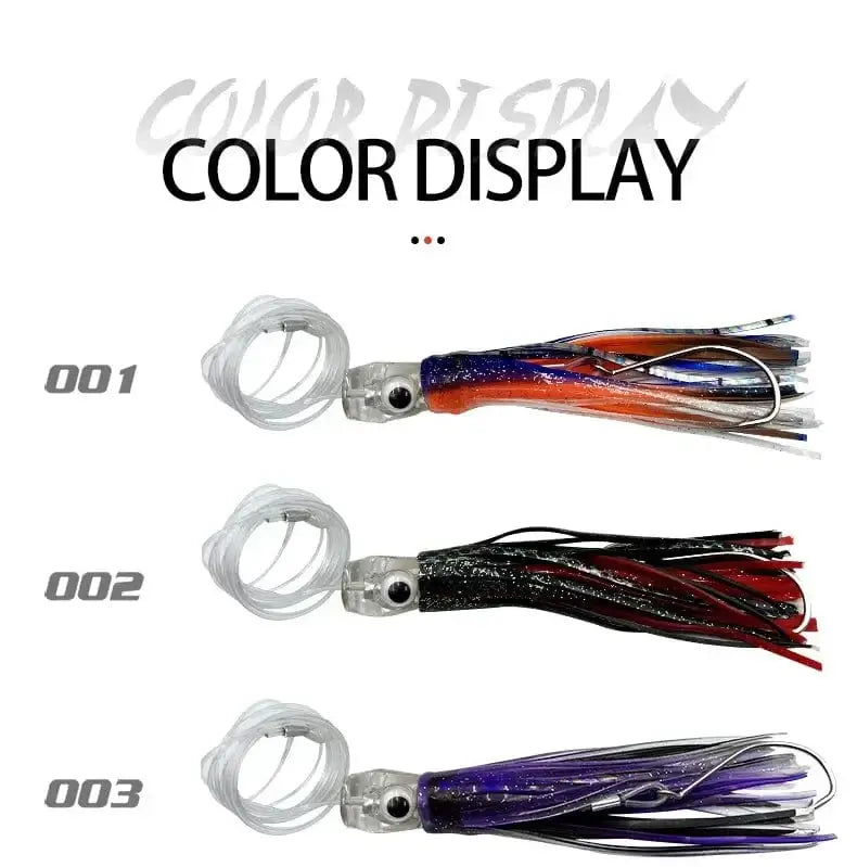 China Lures 16CM/25CM Squid Skirt Trolling Fishing Lure Marlin Tuna Mahi Dolphin Shark Deep Sea Fishing Lure