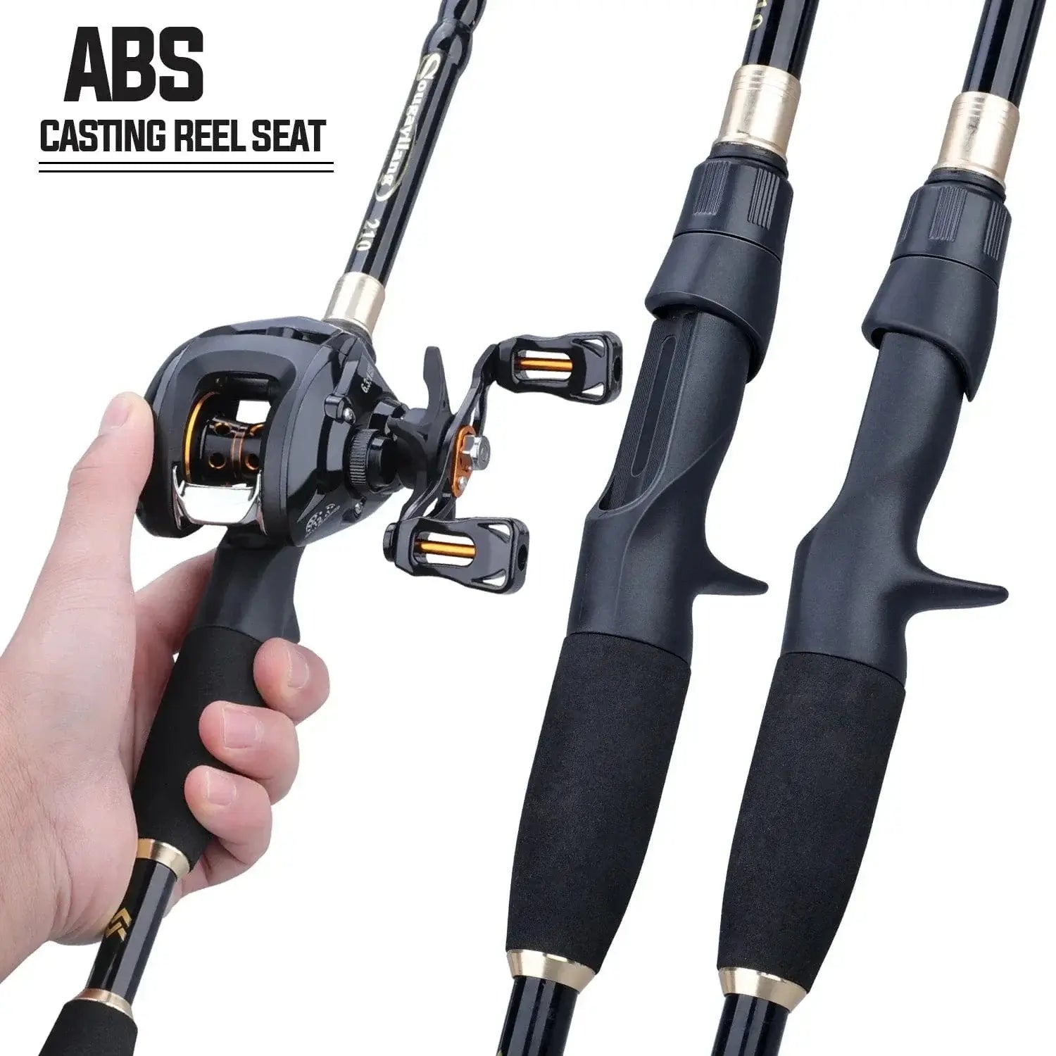 China Reels China Sougayilang 1.8-2.4m Telescopic Fishing Rods Ultralight Weight Spinning Casting Carbon Pole Fishing Accessories Caña De Pescar