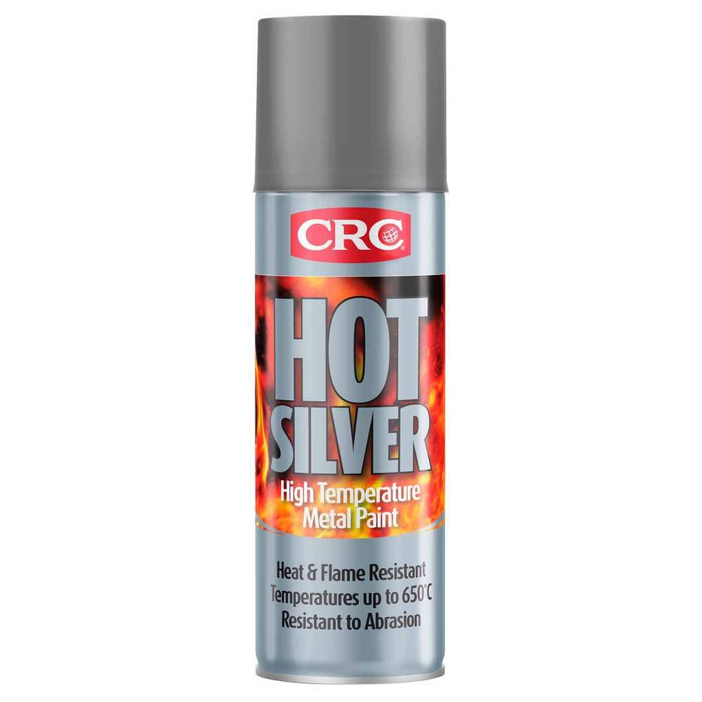 CRC Hot Silver High Temp Paint Aerosol 400ml - Action Outdoors Kiwi