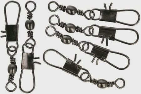 Decoro General Black Interlock with Barrel Swivel #1 x 100pcs 43kg B/S