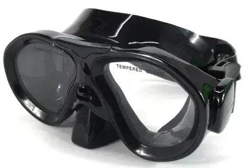 Dive Mask Freediver Junior Black Silicon with tempered glass lens and adjustable strap.