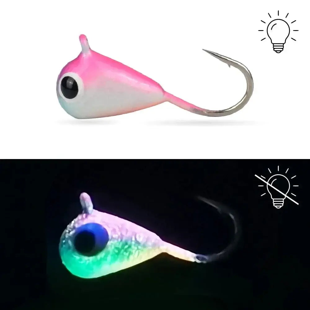 Elite TG 5pcs Tungsten Ice Fishing Jig,2.7mm-6.0mm Tear Drop Hayabusa Hook Winter Pike Carp Panfish Soft Lure Bait Tackel - Action Outdoors Kiwi