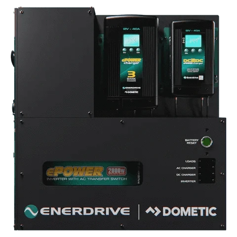 Enerdrive Battery Chargers Adventurer Power System Right Mount 40ac 40dc 2000x Inc Simarine