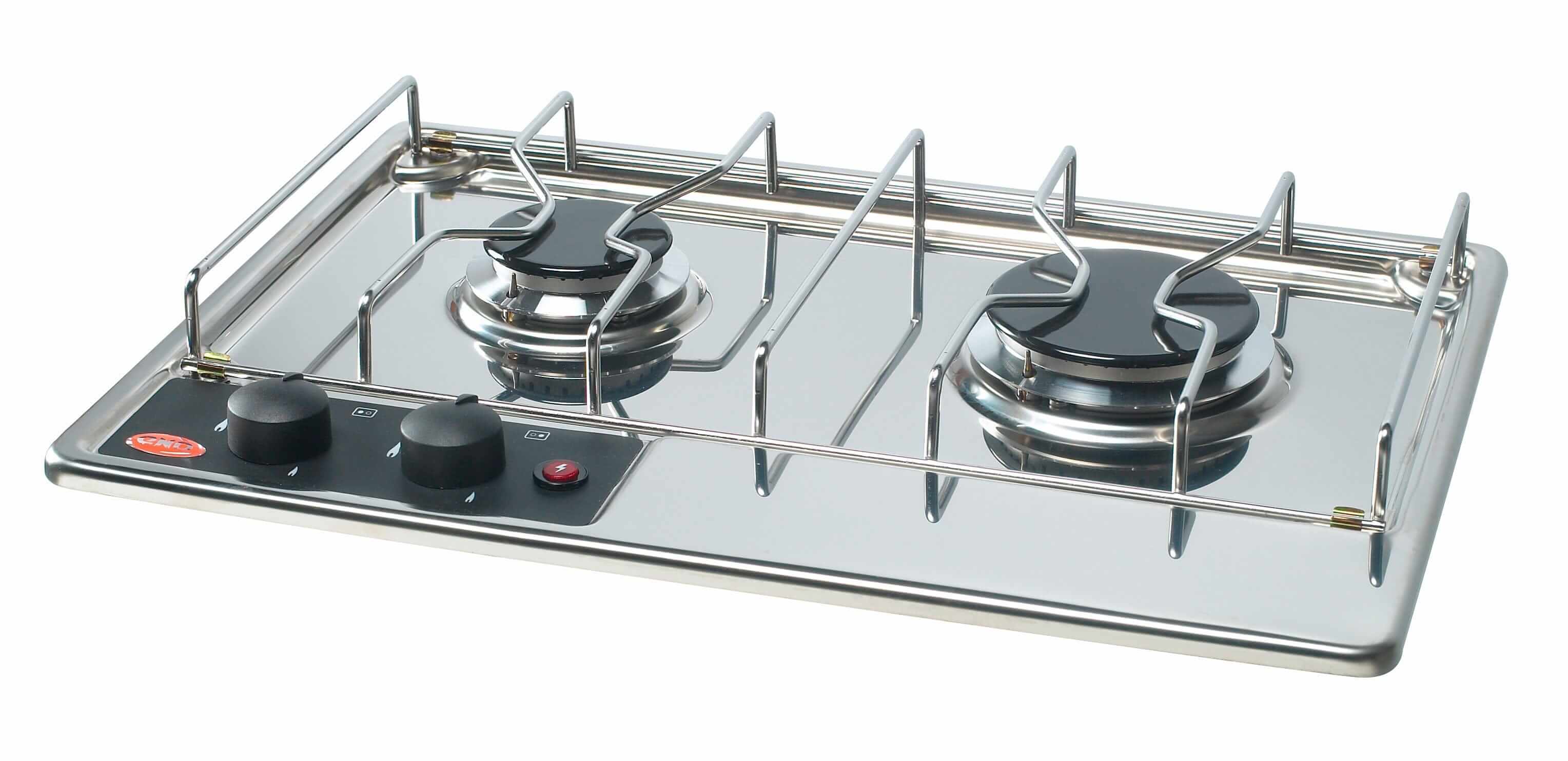 ENO Gascogne Gas Ovens & Hobs Built-in 2 Burner Gas Stove