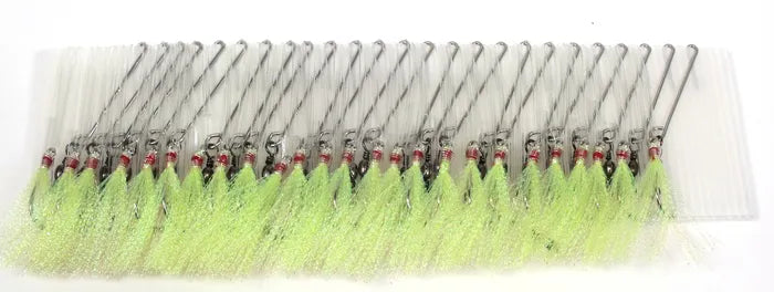 Longline Traces 25 Hooks 18R Chartruese Tubed - Action Outdoors Kiwi