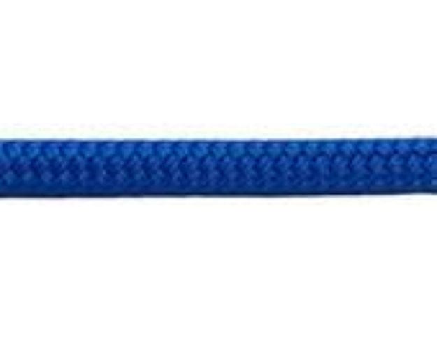 22mm Advantage Dyneema Rope 100 Meters in bright blue color showcasing premium quality double braid design.