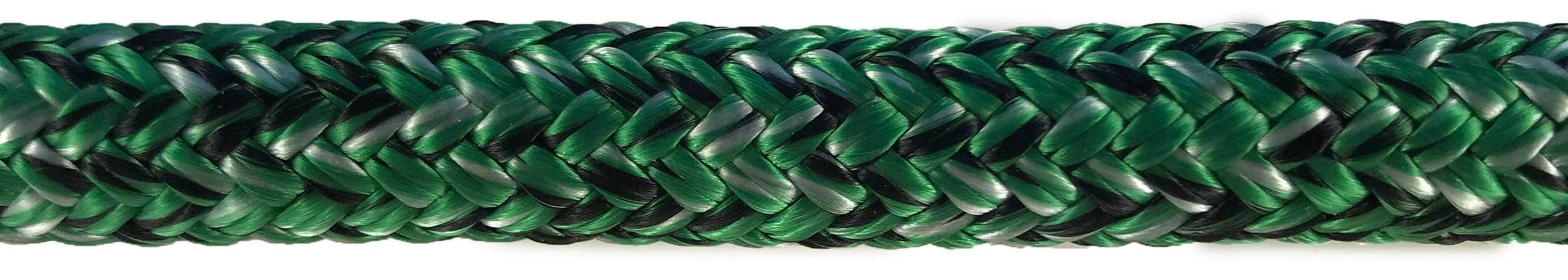 Advantage 2mm 3mm 4mm 5mm 6mm - Premium Dyneema® double braid performance rope in green.