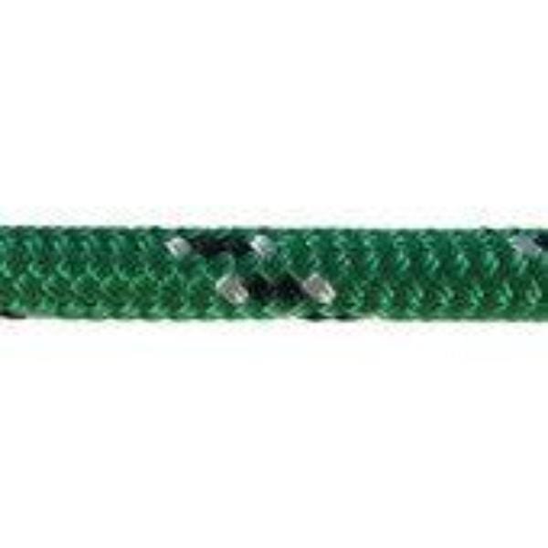 Advantage 100 Meter Dyneema Rope 8mm showing the green double braid material, designed for strength and durability.