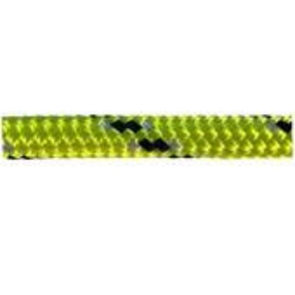 Advantage 100 Meter Dyneema Rope 8mm: High-performance double braid in vibrant yellow and black pattern.