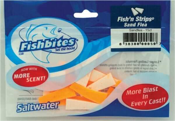 Fishbites Soft Bait Fish N Strips Sand Flea