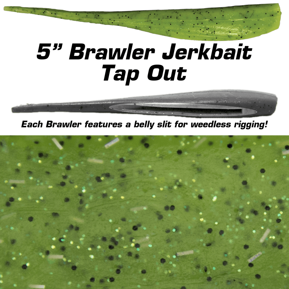 Fishbites Soft Bait Fishbite 5 Inch Brawler Jerkbait - Tap Out