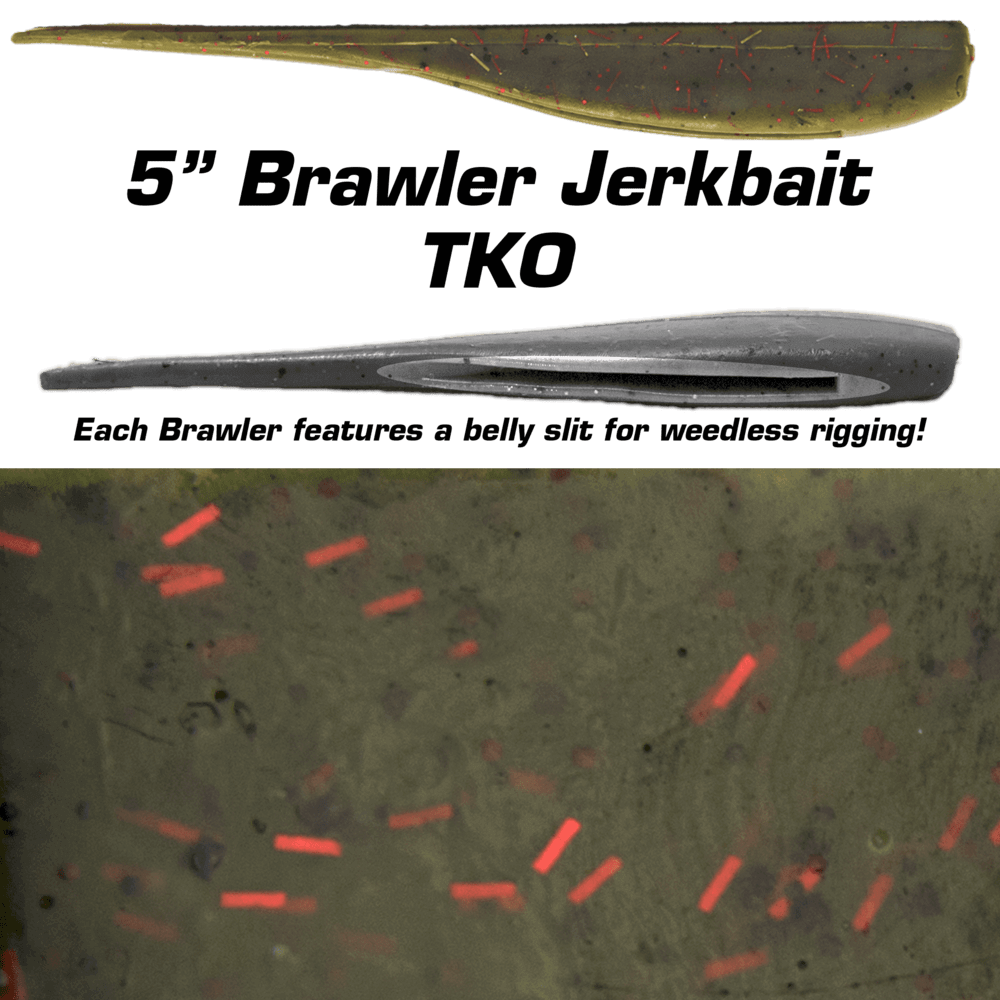 Fishbites Soft Bait Fishbite 5 Inch Brawler Jerkbait - TKO