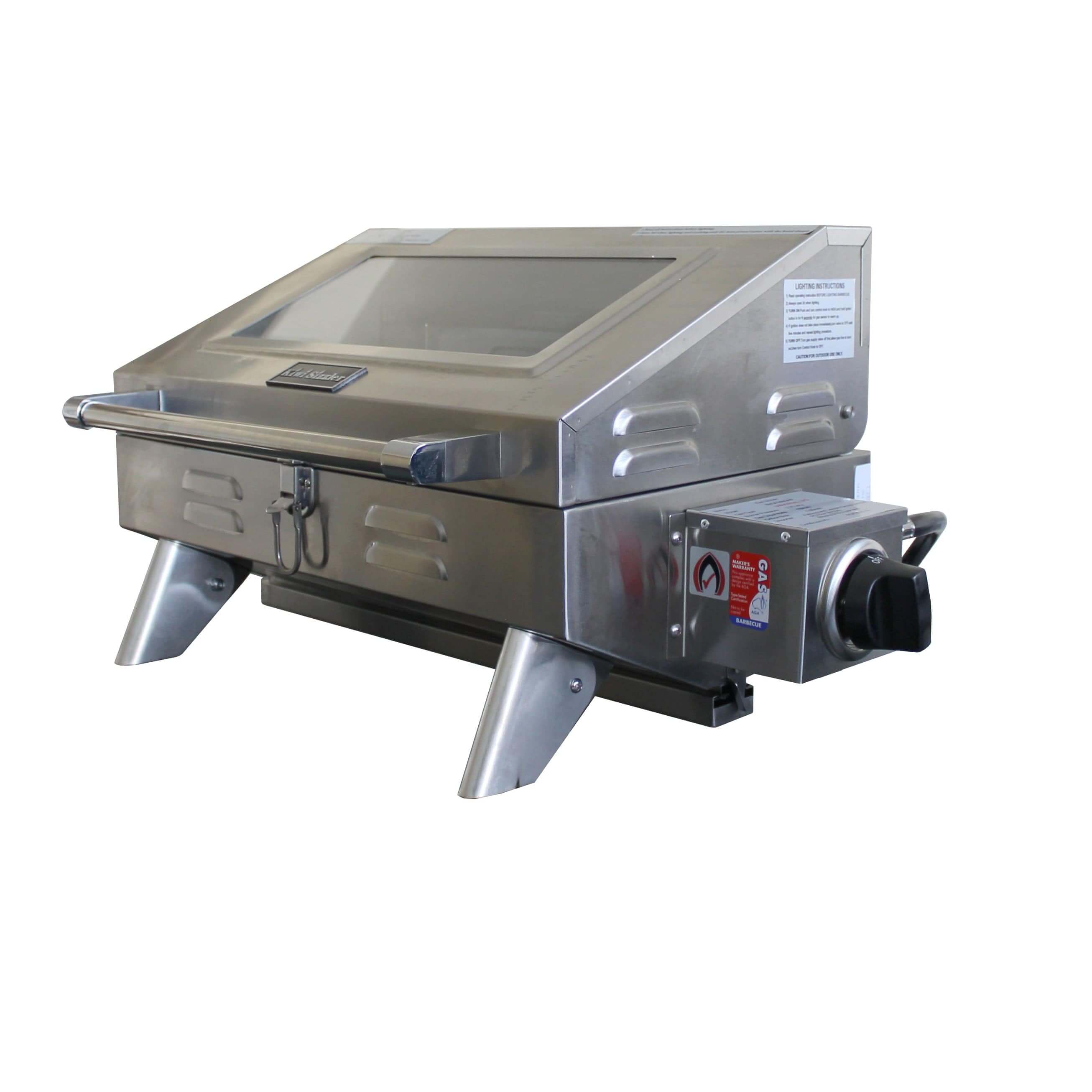 Fishing and Leisure Gas Ovens & Hobs Kiwi Sizzler Gas BBQ - Window Top 316S/S with Flame Guard