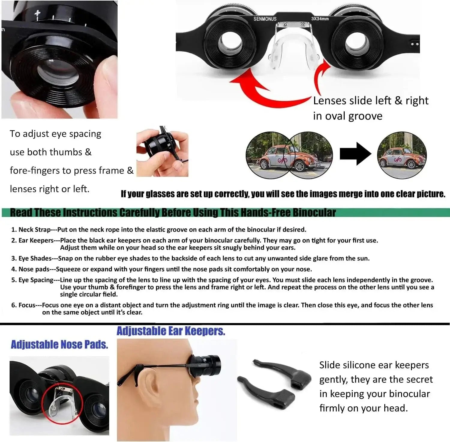 China China Fishing Binoculars for outdoor bird watching, fishing, sports, theater professional hands-free glasses HD portable telescope