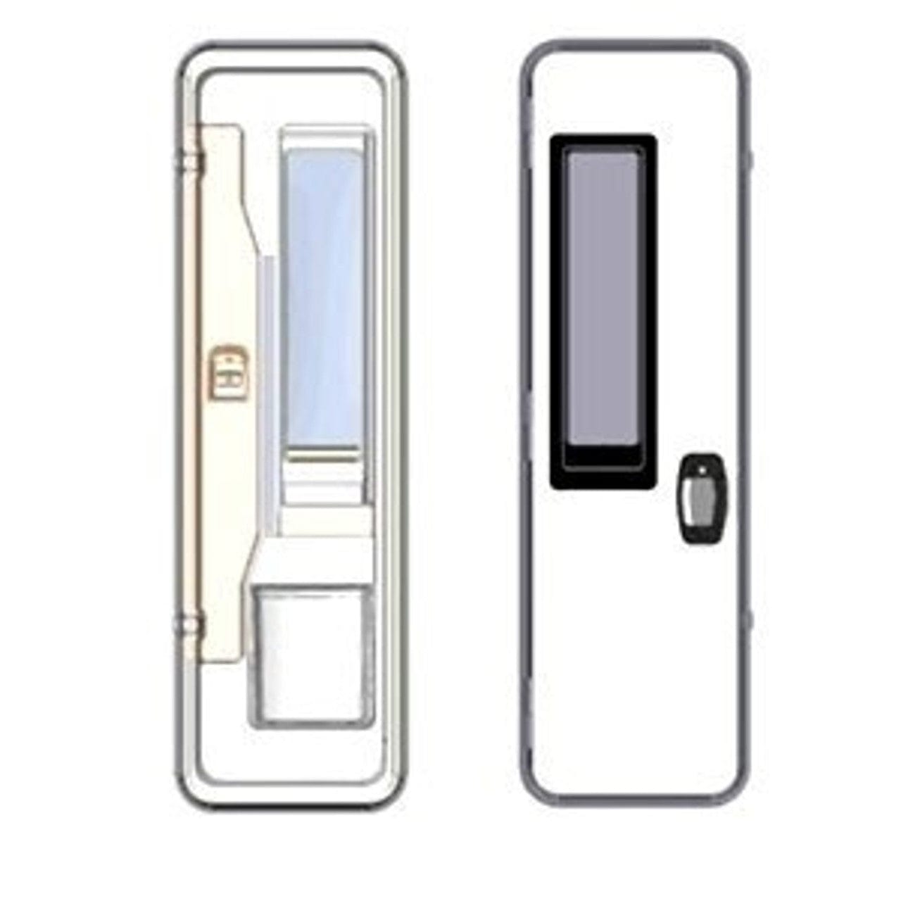 Hartal Entrance Door White Door & Flyscreen Left Hinged Fiat White (210) Incl