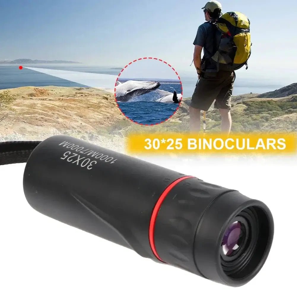 China China one size Black HD 30x25 Monocular Telescope Binoculars Zooming Focus Green Film Binocular Optical Hunting Tourism Scope For Outdoor