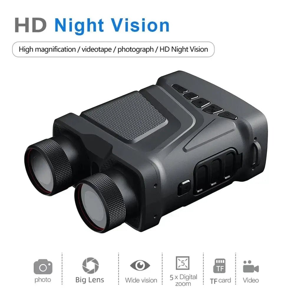 China China R12 Binoculars Night Vision Device 1080P HD 850nm Infrared 5X Digital Zoom Telescope Goggles Outdoor Hunting Camping Full Dark 300m