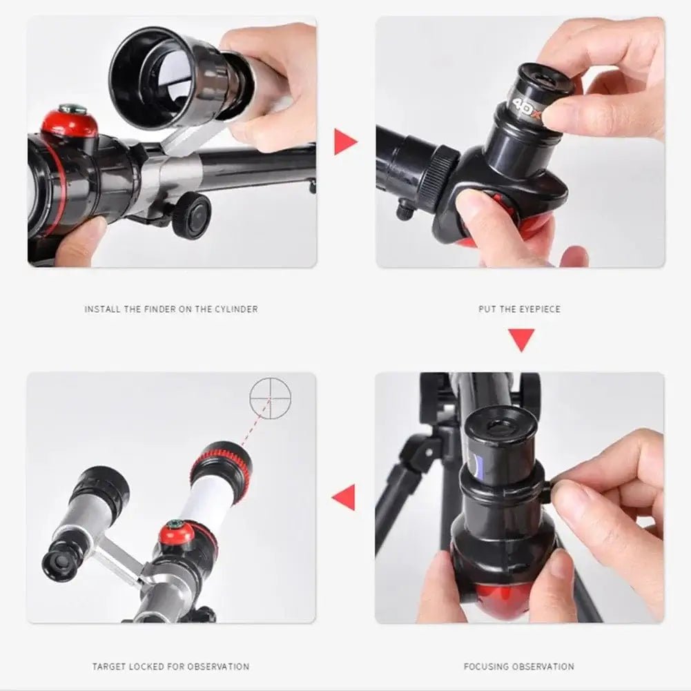 China China HD Professional Astronomical Telescope Powerful Monocular Long Range Binoculars Space Moon Portable Gifts for Kid Students