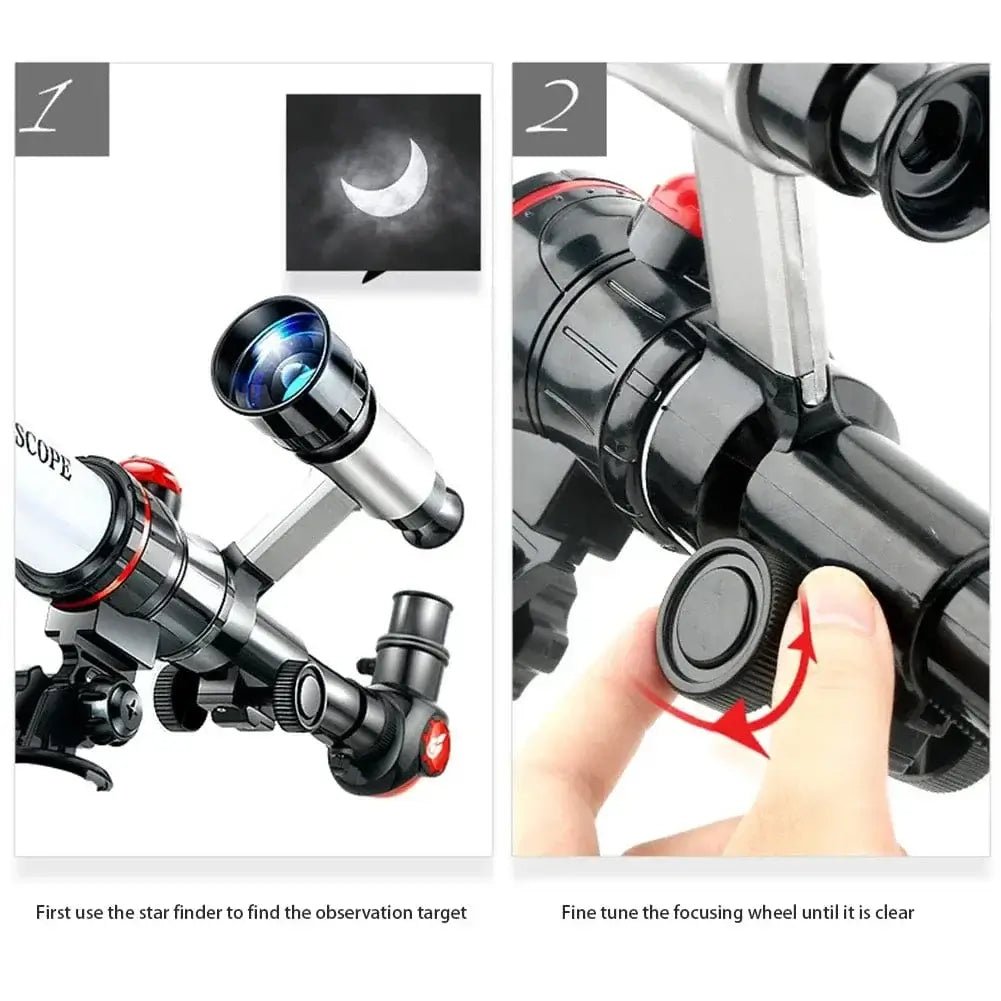 China China HD Professional Astronomical Telescope Powerful Monocular Long Range Binoculars Space Moon Portable Gifts for Kid Students