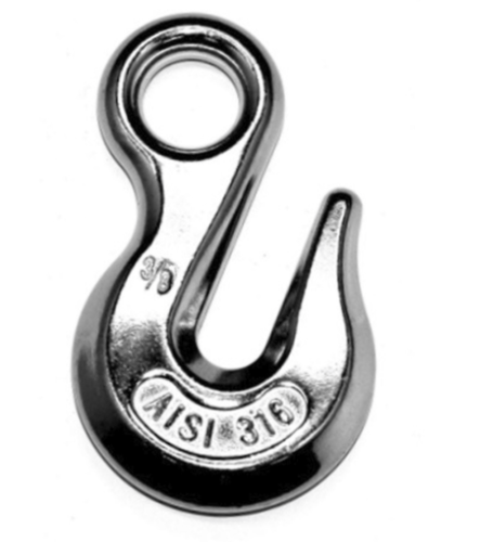 HES NZ Ltd / Bridon Stainless Steel Shackels Stainless Steel Eye Grab Hook 6mm 8mm 10mm