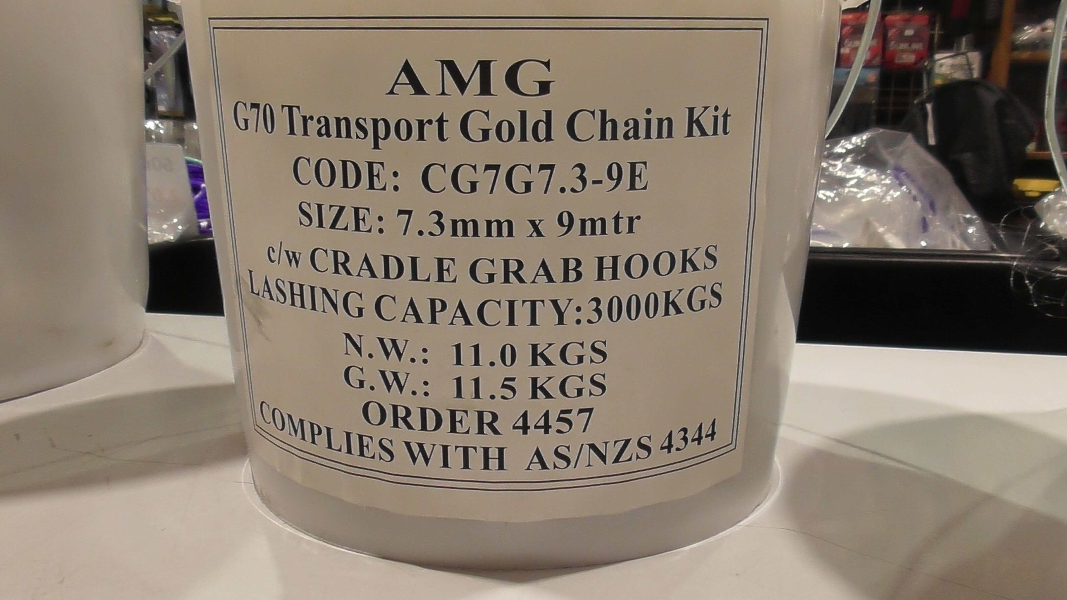 HES NZ LTD G70 Transports Chain Transport Chain 12kg 7.3mm x 9m Set
