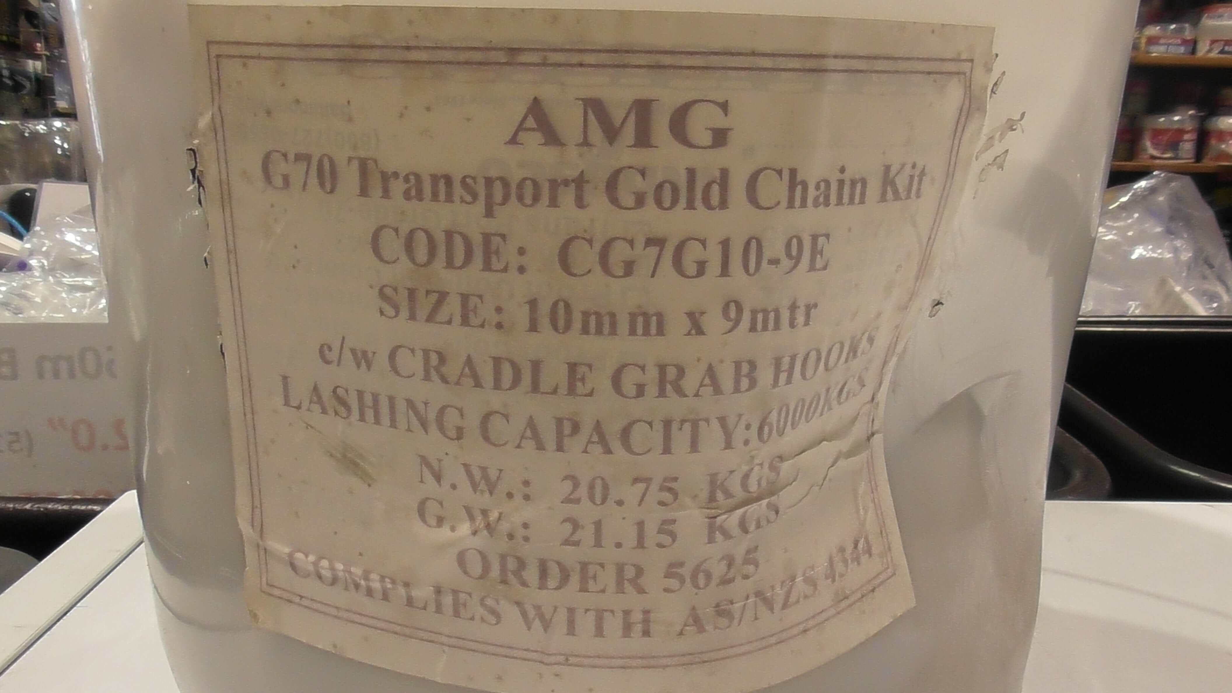 HES NZ LTD G70 Transports Chain Transport Chain 23kg 10.0mm x 9m Set