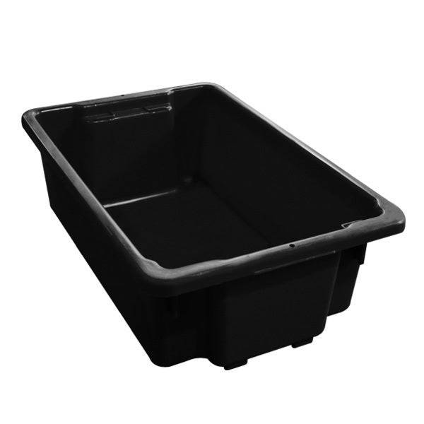 IFP Group PLASTIC BINS 32L / Black Stack N Nest Crates in sizes 32L 52L 68L