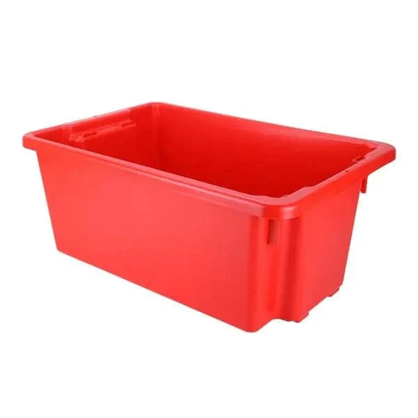 IFP Group PLASTIC BINS 32L / Red Stack N Nest Crates in sizes 32L 52L 68L