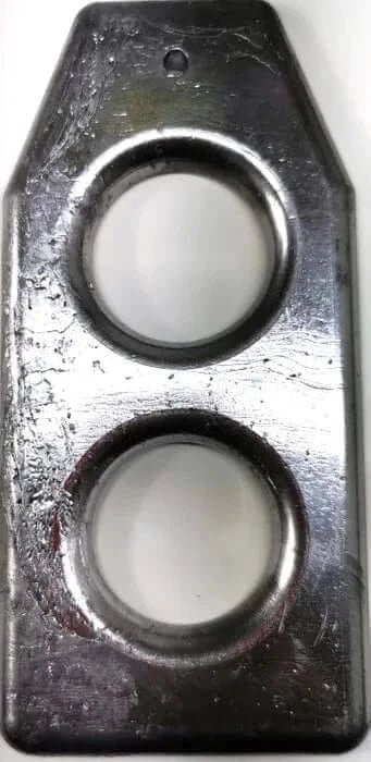 Kontiki Longline Weights 690g lead longline weight with dual holes for easy clip attachment.