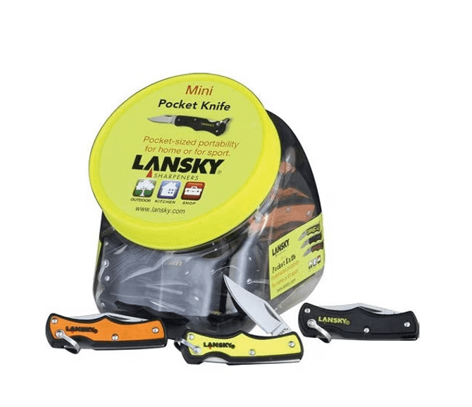 Lansky Stainless Blade Lansky Pocket Knives Stainless Blade Lockback 45pce Display Tub